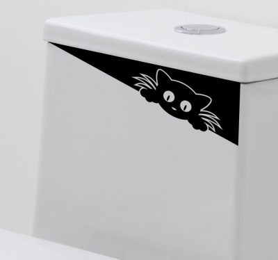 Wc tartály kukucskáló macska