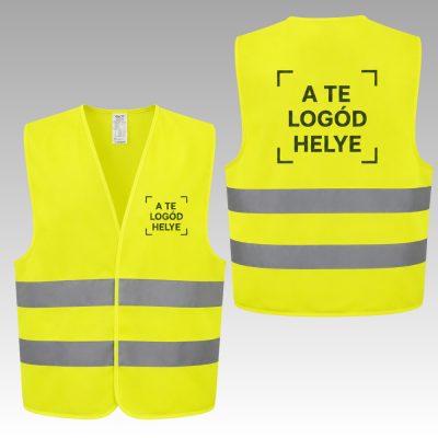 Unisex láthatósági mellény egyedi céges logóval