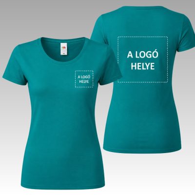 Női póló egyedi céges logóval