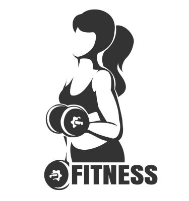 Fitness piktogram matrica