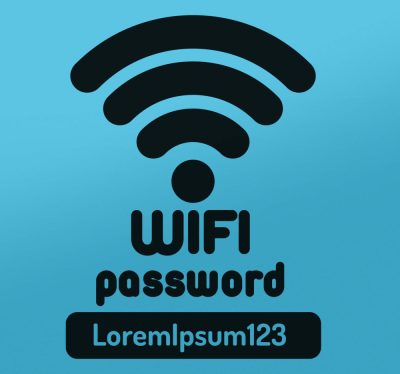 Egyedi jelszavas Wifi matrica 
