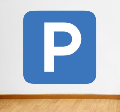 Parkoló matrica jelzés