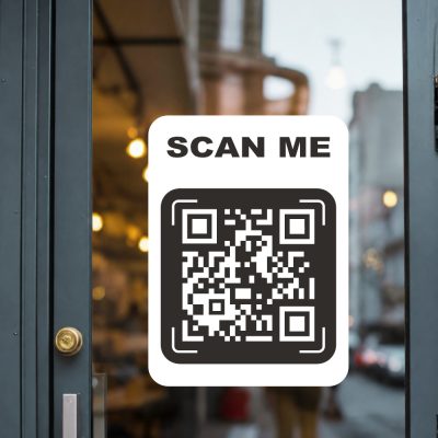 Egyedi QR kód matrica tömör keretes