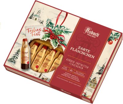 Asbach Karácsonyi Étcsokoládé „üvegek” 250g