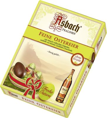 Asbach Étcsokoládé Tojások Alkoholos töltelékkel 150g
