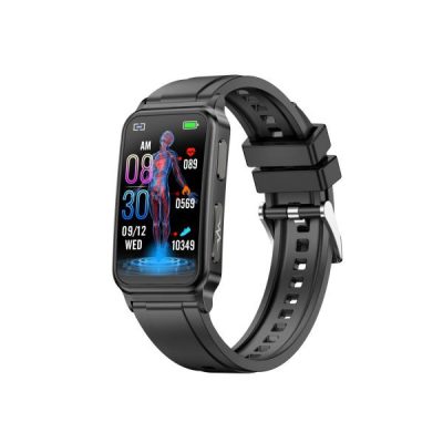 Wonlex MF11-F bluetooth EKG és vércukormérő okosóra, fekete