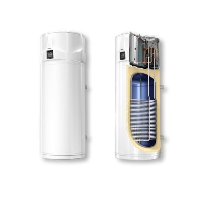100 literes TESY AquaThermica Compact 100 literes hőszivattyús vízmelegítő – A+ energiaosztály, COP 3,4, fali kivitel