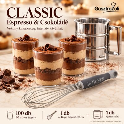 Classic Espresso és Csokoládé szett – 100 db 90 ml-es tégellyel