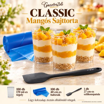 Classic Mangós Sajttorta szett – 100 db 170 ml-es desszerttégellyel