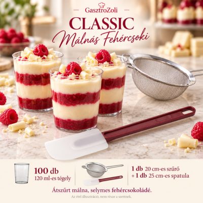 Classic Málnás Fehércsoki szett – 100 db 120 ml-es tégellyel