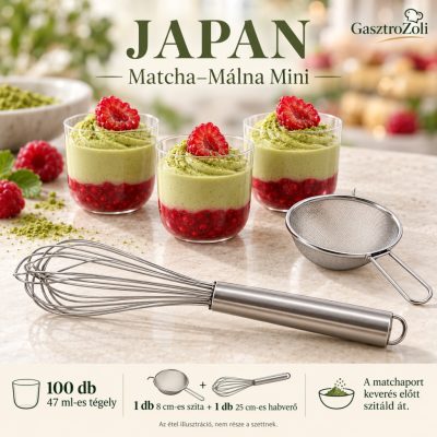 Japan Matcha–Málna Mini szett – 100 db 47 ml-es tégellyel