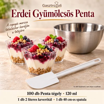 Erdei Gyümölcsös Penta desszertszett – Penta 120 ml, 100 db
