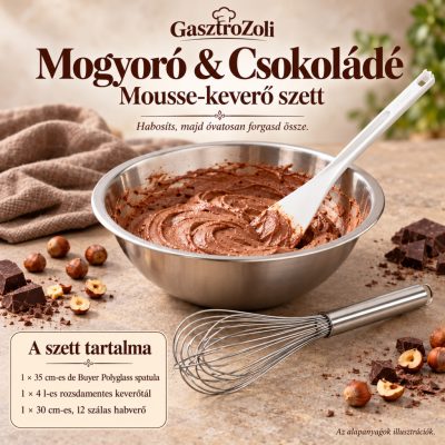 Mogyoró & Csokoládé mousse-keverő szett