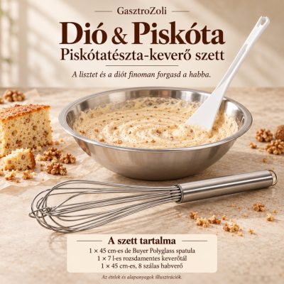 Dió & Piskóta piskótatészta-keverő szett