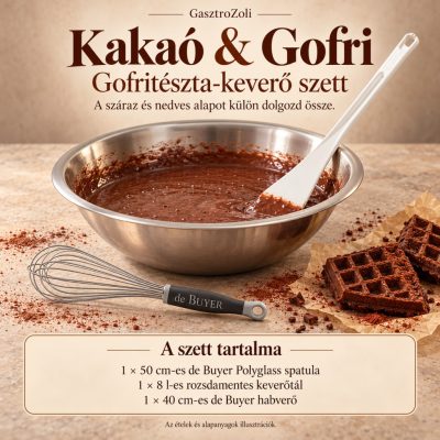 Kakaó & Gofri gofritészta-keverő szett