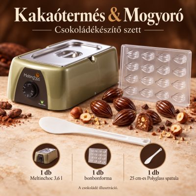 Kakaótermés & Mogyoró csokoládékészítő szett – 3,6 l