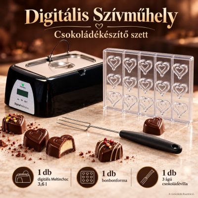 Digitális Szívműhely csokoládékészítő szett – 3,6 l