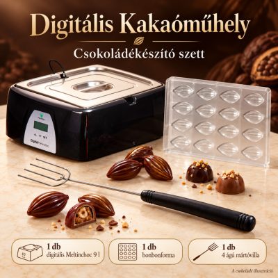 Digitális Kakaóműhely csokoládékészítő szett – 9 l
