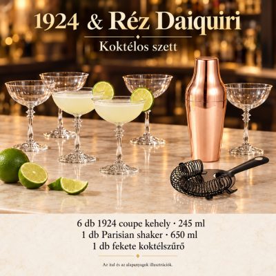1924 & Réz Daiquiri koktélszett – 6 × 245 ml-es pohárral