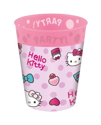 Hello Kitty Fashion micro prémium műanyag pohár szett 4 db-os 250 ml