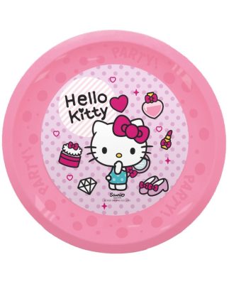 Hello Kitty Fashion micro prémium műanyag lapostányér 4 db-os szett 21 cm