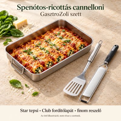 Spenótos-ricottás cannelloni – Star tepsi szett