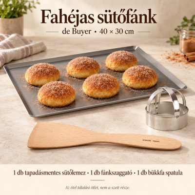 Fahéjas sütőfánk – de Buyer tapadásmentes sütőlemez 40×30 cm szett