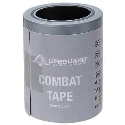 Lifeguard Combat Tape erős rögzítőszalag, ezüst, 5 cm × 2,5 m