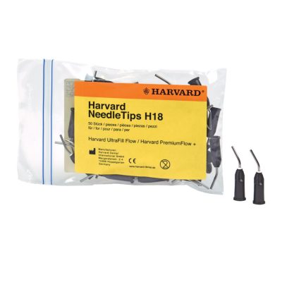 Harvard Needle Tips H18 hajlított applikációs kanül, 50 db/csomag, Ref: 7095158