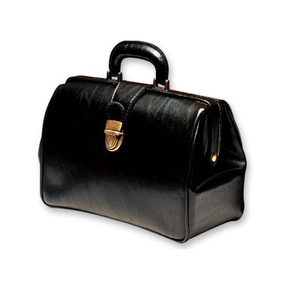 TEXAS műbőr orvosi táska 35 x 13 x 24 cm - fekete