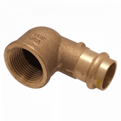 IBP PG4002G réz press könyök, gázra, 22mm-1"B