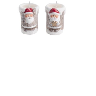 Yala mikulás, hóember gyertya 8cm