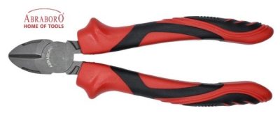 Oldalcsípő fogó, 160 mm, kétkomponensű nyél, ABRABORO