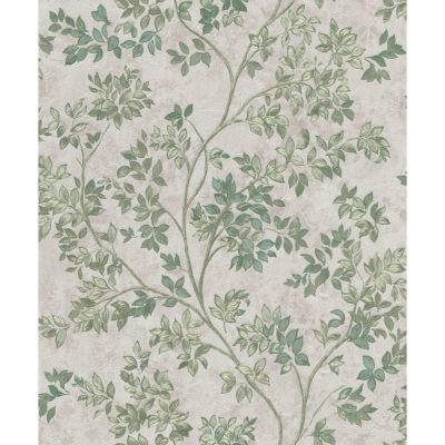 Tradizione - Zöld levél mintás tapéta Z21701