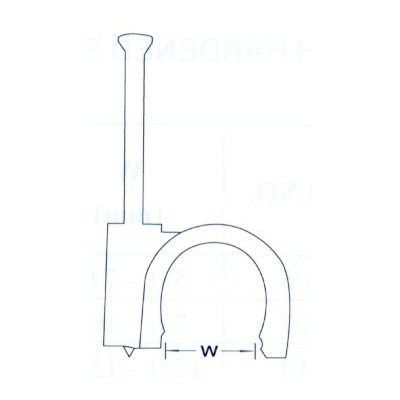 Szegelhető Kábel Bilincs ( Fehér vagy Szürke 10 mm) CR-10