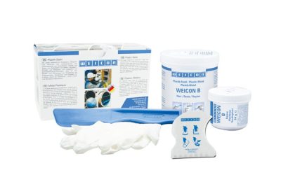 WEICON B - kétkomponensű ACÉL töltött sűrűn folyó epoxi gyanta - 0,5 kg