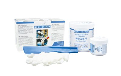 WEICON F2 kétkomponensű ALUMÍNIUM töltött sűrűn folyó epoxi gyanta - 0,5 kg