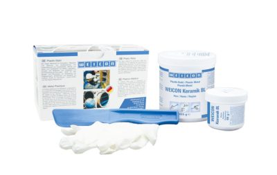 WEICON Kerámia BL kétkomponensű ÁSVÁNYI ANYAG töltött kopásálló folyékony epoxi gyanta - 0,5 kg