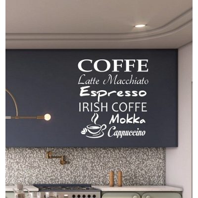 Falmatrica, kávés dekoráció