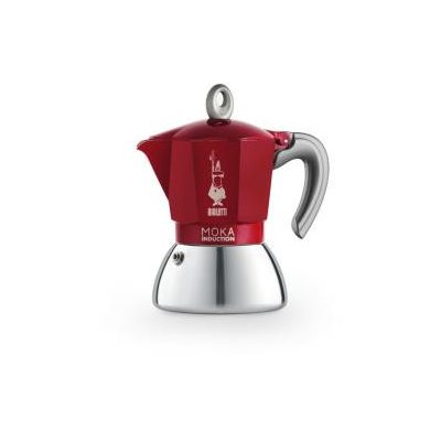 BIALETTI Moka Induction kotyogós kávéfőző 4 csészés piros