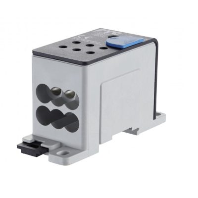 FTG PDB+ Egypólusú nagyáramú csavaros elosztó blokk 125A/100A, Be: 1×50mm2, Ki: 6×25mm2