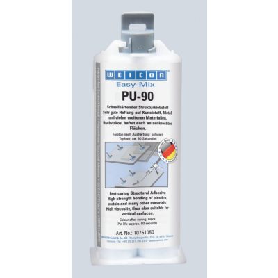 Weicon Easy-Mix PU-90 nagyon erős rugalmas kétkomponensű ragasztó 50 ml