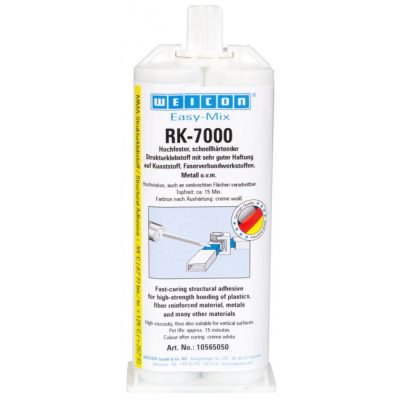 Weicon Easy-Mix RK-7000 kétkomponensű szerkezeti ragasztó 50g