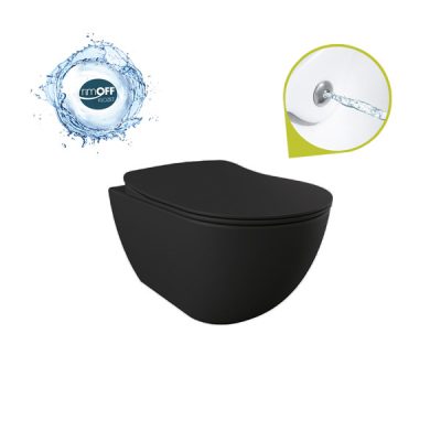 FE322 REMO Matt Fekete bidés wc