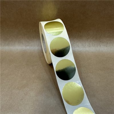 20mm körcímke - ARANY papír 1000 db/40gy