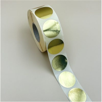 38mm körcímke - ARANY papír 1000 db/40gy