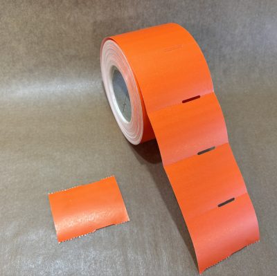 Polccímke 55x38mm direkt THERMO kartoncímke 1000 db/40gy - NARANCS