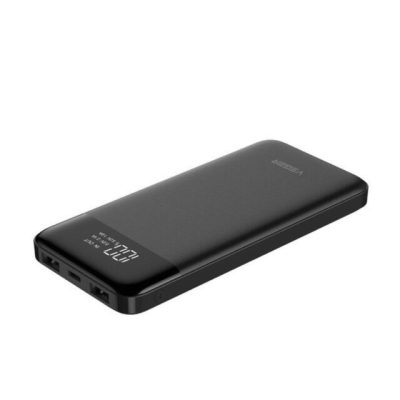Veger X101 (VP-1087PD) gyorstöltős power bank - 10000mAh - QC3.0 & PD 18W támogatás, digitális töltöttség kijelző, alu ház