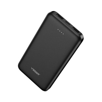 Veger A10 power bank - 10000mAh - LED töltésjelző, ultravékony kialakítás, 2x 2.1 A töltési teljesítmény