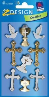 Avery Zweckform Z-Design No. 55820 kollázs matrica keresztény jelkép motívumokkal - 1 ív / csomag (Avery Z-Design 55820)